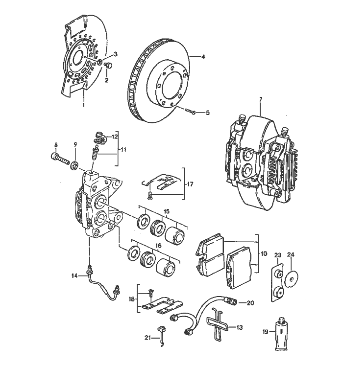 Disc Bremse Vorder Achse